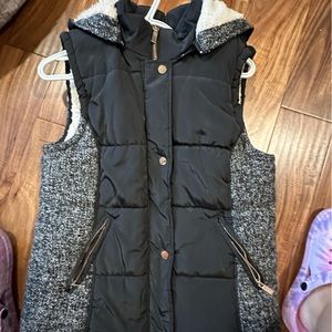 Vest grey and black
